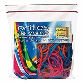 Brites® File Bands Item # 07800 - CASE QUANTITY - 40 BAGS